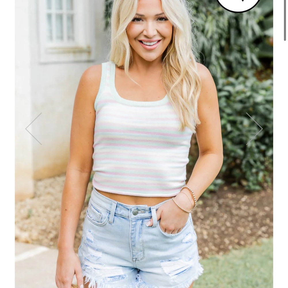 Striped crop top